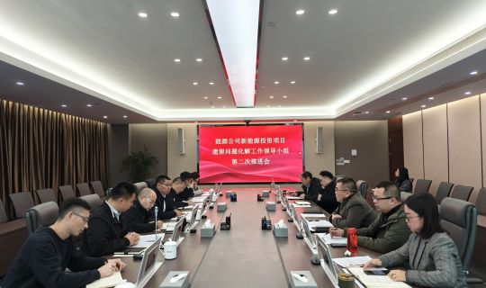 能源公司召开新能源投资项目遗留问题化解工作领导小组第二次推进会
